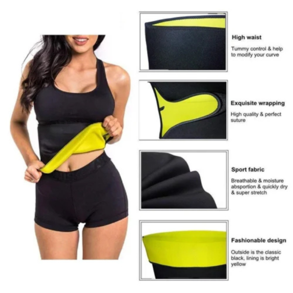 Waist Trainer Belt Support for Women & Man Waist Cincher Trimmer Weight Loss Ab Belt Slimming Shaper Sweat Belt - Image 6